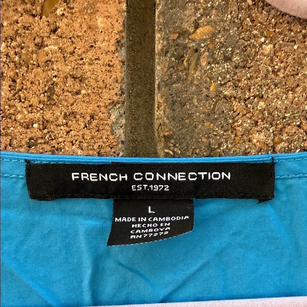 French Connection Vibrant Blue Maxi Dress Wome's Size Large - Picture 3 of 11